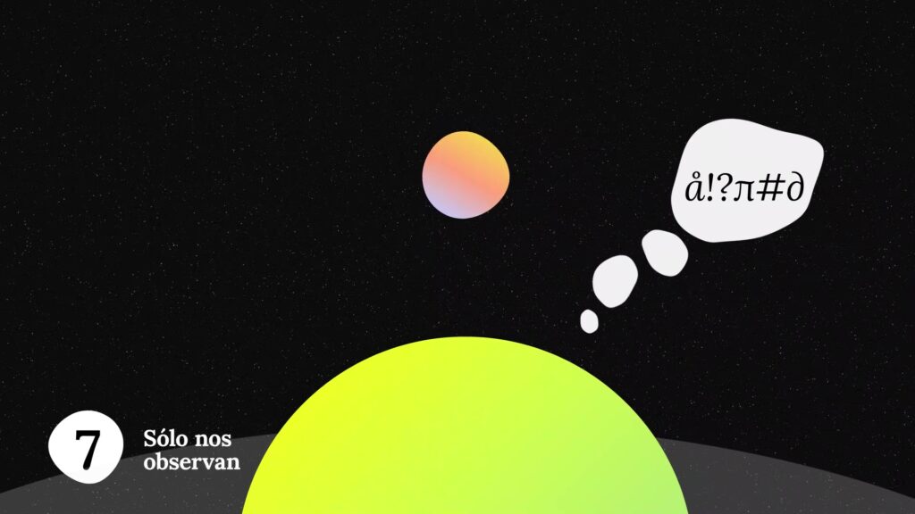 motion graphics. hay vida inteligente fuera de nuestro planeta