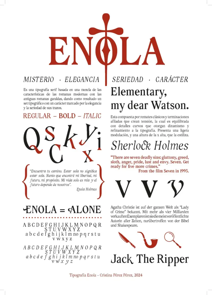 tipografía enola