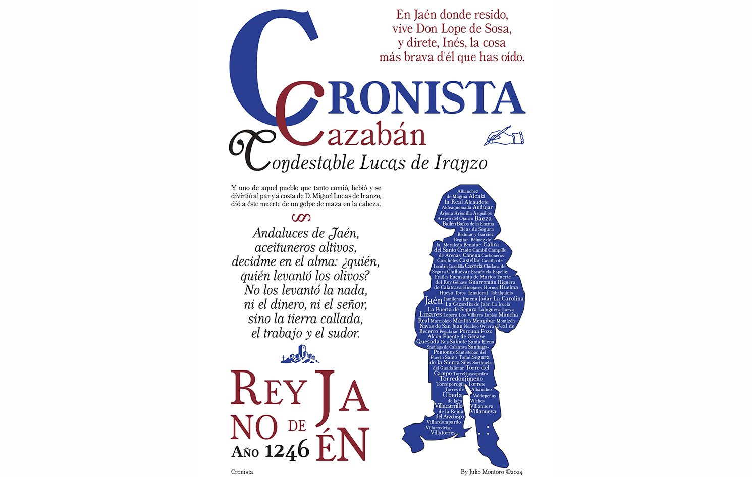 tipografía. cronista alargado